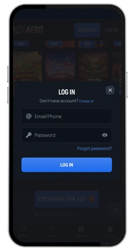 Aerobet Kasino login